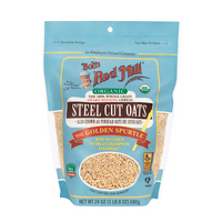 CERTIFIED ORGANIC STEEL CUT OATS PURE WHEAT FREE