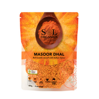 CERTIFIED ORGANIC MASOOR INDIAN SPICED RED LENTIL DHAL MIX