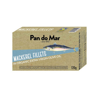 ORGANIC MACKEREL FILLETS IN OLIVE OIL