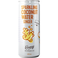SPARKLING COCONUT WATER WITH GINGER JUICE