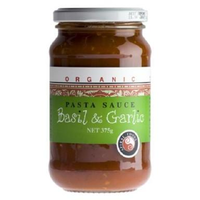 ORGANIC PASTA SAUCE BASIL & GARLIC