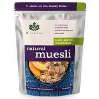 MUESLI NATURAL MACADAMIA APPLE APRICOT