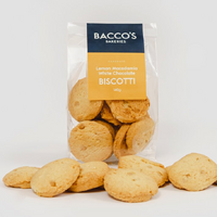 BISCOTTI LEMON MACADAMIA & WHITE CHOCOLATE