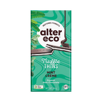 CERTIFIED ORGANIC DARK CHOCOLATE MINT CREME THINS