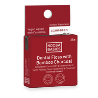 DENTAL FLOSS W ACT CHARCOAL CINNAMON