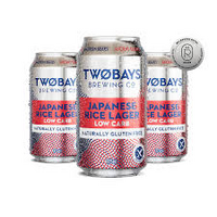 TWO BAYS BREWING JAPANESE RICE LAGER GLUTEN FREE 4 PACK 375ML
