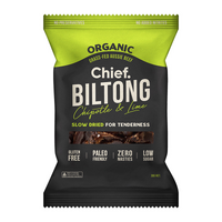 ORGANIC GRASS FED BILTONG CHIPOTLE & LIME