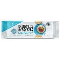 CERTIFIED ORGANIC RICE CRACKERS SEA SALT