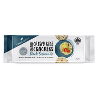 CERTFIED ORGANIC RICE CRACKERS BLACK SESAME