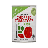 CERTIFIED ORGANIC CHOPPED TOMATOES WITH BASIL