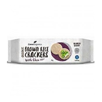 CERTIFIED ORGANIC BROWN RICE CRACKERS WITH CHIA