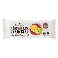 CERTIFIED ORGANIC BROWN RICE CRACKERS SALT & VINEGAR