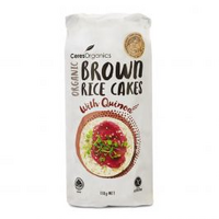 CERTIFIED ORGANIC BROWN RICE CAKES QUINOA