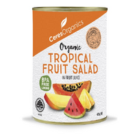 CERTIFIED ORGANIC TROPICAL FRUIT SALAD IN FRUIT JUICE