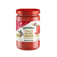 CERTIFIED ORGANIC TOMATO OLIVE CAPER PASTA SAUCE